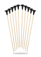 Træpile med sugekop, 42 cm – 10 stk.