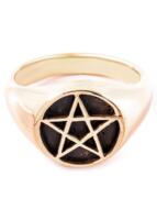 Signetring med Pentagram i Bronze