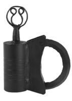 Hængelås i smedet jern