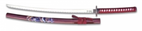 Katana med rød vikling