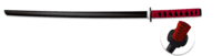Trænings katana – træ (rød vikling)