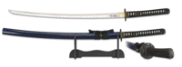 Katana i kulstofstål – sort tsuka – 102 cm